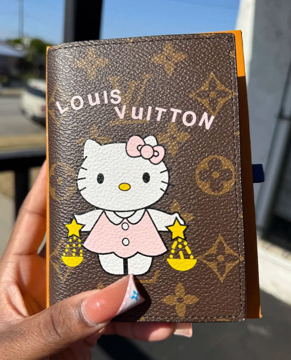 Lux HK LV Passport Holder